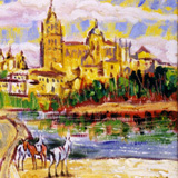 Salamanca, 1981, oleo lienzo, 38 x 46 cm.